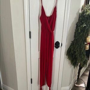 Elegant Red Women's Dress